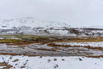 Geysir in island