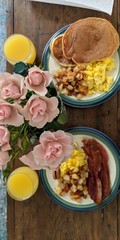 Romantic breakfast