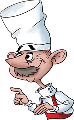 cartoon chef vector illustration