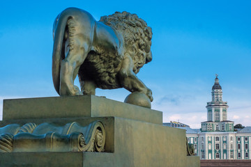 Saint Petersburg. Embankment of the Neva River. Museums in St. Petersburg. Museums Russia. Summer.