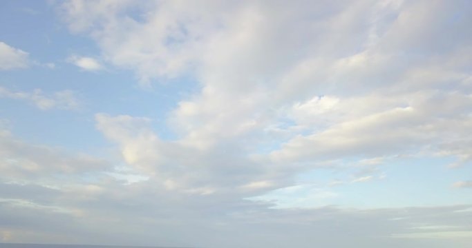 FIB - Flying Inflatable Boat. Aerial shot looking at the amphibious aircraft that crosses the sky.