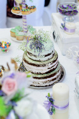 Obraz na płótnie Canvas Wedding cake in Provence style
