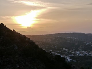 Abendrot über Milatos auf kreta