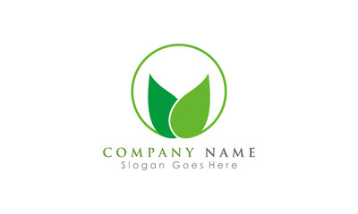 circle green leaf logo