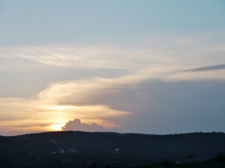 Untergehende Sonne