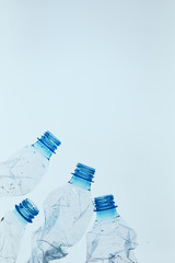 Used plastic bottles, Concept of recycling the Empty used plastic bottle.