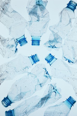 Used plastic bottles, Concept of recycling the Empty used plastic bottle.