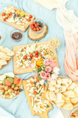  Beautifully serviced table in nature in eco style