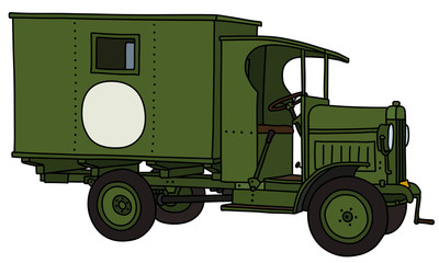 The vintage military ambulance truck © vostal