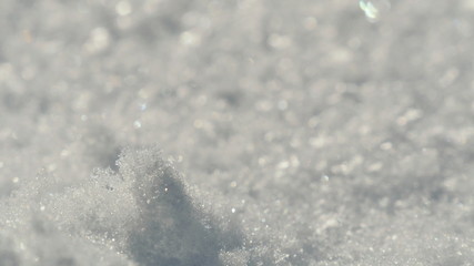 snow crystals macro