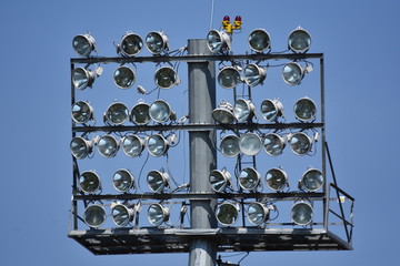 Football stadium lights  in Bistrita,Romania