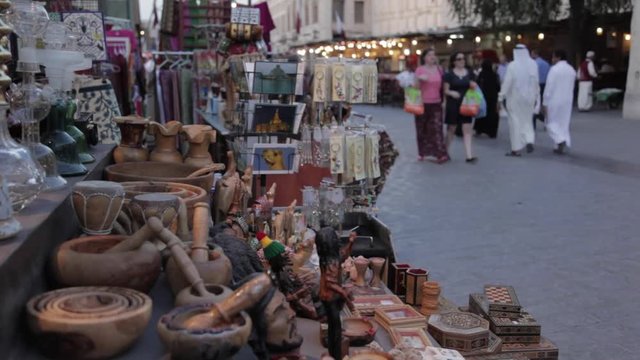 Souq Waqif, Street Scene, Doha, Qatar, Middle East 