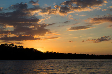 Naklejka premium Sunset