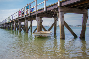 pier above boat