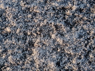 snow on ice