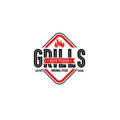 Hot Grill logo vintage 