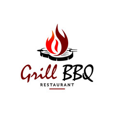 Hot Grill logo vintage 