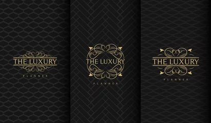 Foto op Plexiglas Set of luxury logo © bewalrus