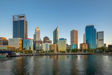 skyline of perth at night in western australia © Richie Chan