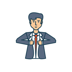 businessman elegant avatar character