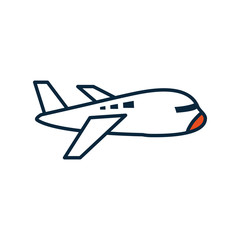 airplane travel isolated icon