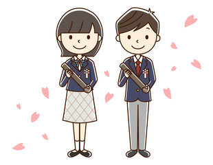 卒業生　男女