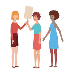 women with tag of wood avatar character