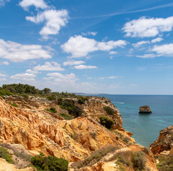 Algarve - Jurassic coast in south Portugal