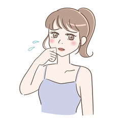 困っている女性