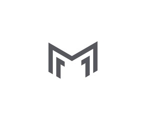 Obraz premium M letter logo