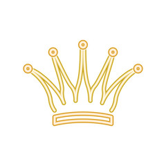 crown silhouette isolated icon