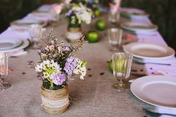 Wedding table decoration