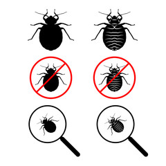 lice logo icon design template vector