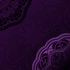 Violet mandala design illustration