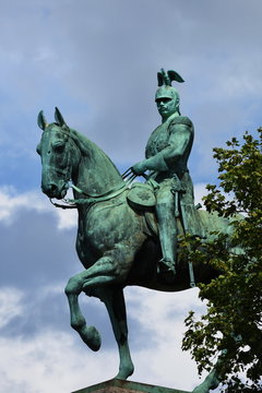 Wilhelm II horse statue in Cologne ,Koln, Germany ,13 may, 2017