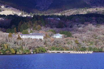 Fototapeta na wymiar Mount Fuji with Lake Ashi from Hakone.