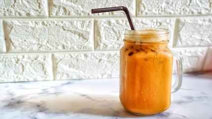 Iced thai tea.