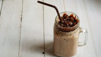 A glass of Iced Chocolate