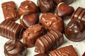 Close up of chocolates