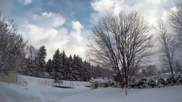 snow storm time lapse