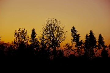 The last light of the day