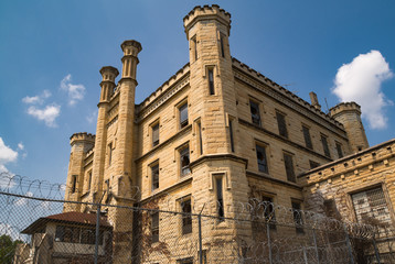 Fototapeta na wymiar Old abandoned prison