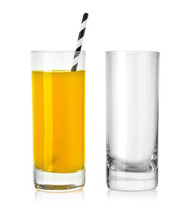orange juice in glass