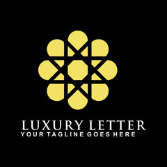 Luxury logo design vector template