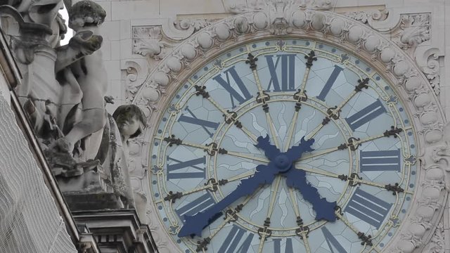 Clock Face, Gare de Lyon, Paris, France, Europe 