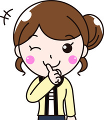 女性会社員OL-秘密内緒、シークレット