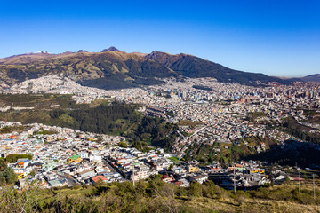 Fototapeta na wymiar Partial view of Quito