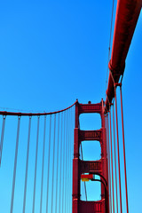 View of the Golden Gate Bridge in the morning . San Francisco, California, USA