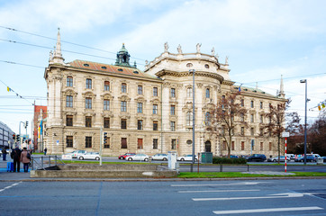Munich, Germany, Palace Of Justice. The Palace of justice is one of the administrative buildings in...