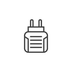 Anti mosquito fumigator line icon. linear style sign for mobile concept and web design. Insect electric fumigator outline vector icon. Symbol, logo illustration. Pixel perfect vector graphics